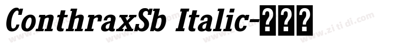 ConthraxSb Italic字体转换